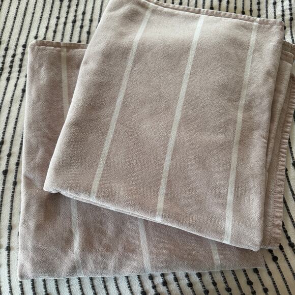 PARACHUTE | Fouta Striped Turkish Cotton Towels in Clay  - Set of 2 - Picture 1 of 4